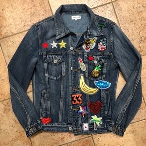 Sunset + Spring Blue Denim Patch Jacket